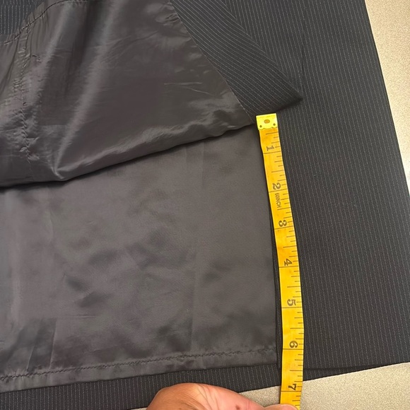 J Crew Blue Pencil Pinstripes Skirt - Picture 4 of 6